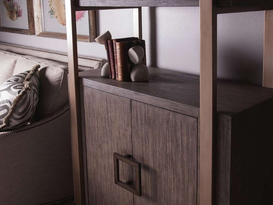 Artistica Home - Cohesion Program Vertex Bookcase - Grigio finish - 01-2004-991-41 veiw 2