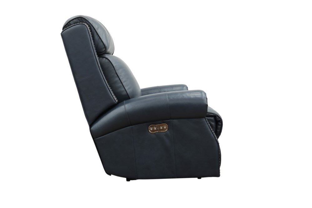 BarcaLounger - Blair Big & Tall Power Recliner with Power Head Rest Shoreham Blue Leather - 9PH3354570047 veiw 5