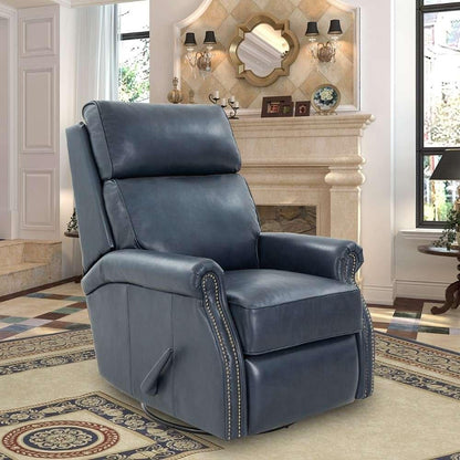 BarcaLounger - Crews Swivel Glider Recliner in Barone Navy Blue - 84001570845 veiw 10