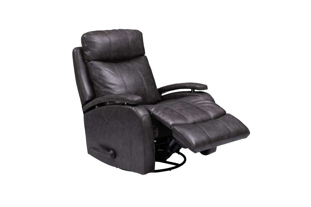 BarcaLounger - Duffy Swivel Glider Recliner in Ryegate Gray - 83610370692 veiw 3