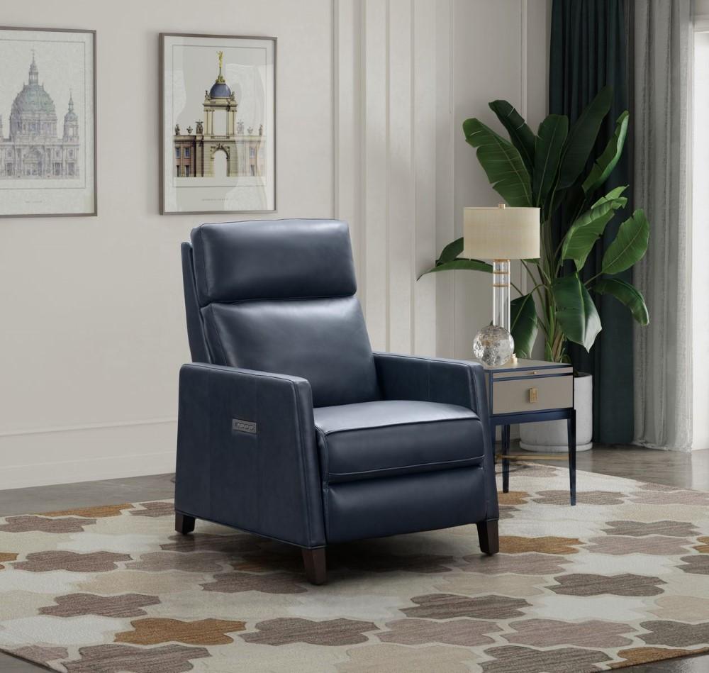 BarcaLounger - James Zero Gravity Power Recliner with Power Head Rest & Lumbar in Barone Navy Blue - 9PHL3093570845 veiw 5