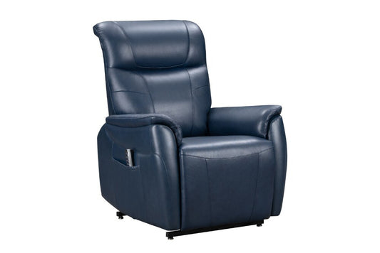 BarcaLounger - Leighton Lift Chair Recliner with Power Head Rest, Power Lumbar & Lay Flat Mechanism in Marco Navy Blue - 23PHL3085373145 veiw 1