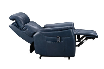 BarcaLounger - Leighton Lift Chair Recliner with Power Head Rest, Power Lumbar & Lay Flat Mechanism in Marco Navy Blue - 23PHL3085373145 veiw 3