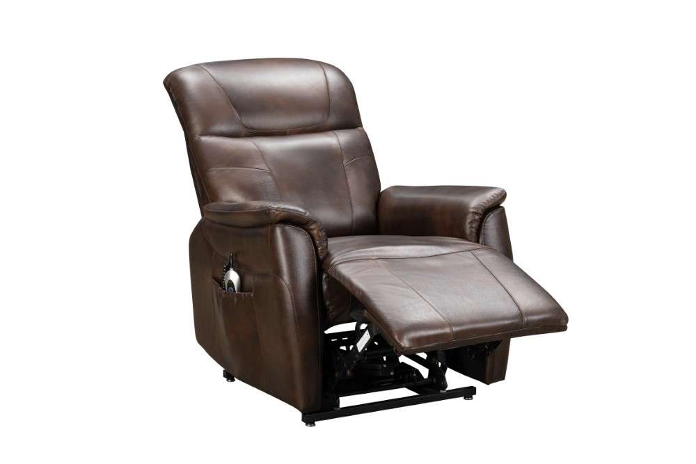 BarcaLounger - Leighton Lift Chair Recliner with Power Head Rest, Power Lumbar & Lay Flat Mechanism in Tonya Brown - 23PHL3085371286 veiw 9