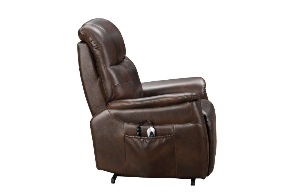 BarcaLounger - Leighton Lift Chair Recliner with Power Head Rest, Power Lumbar & Lay Flat Mechanism in Tonya Brown - 23PHL3085371286 veiw 11