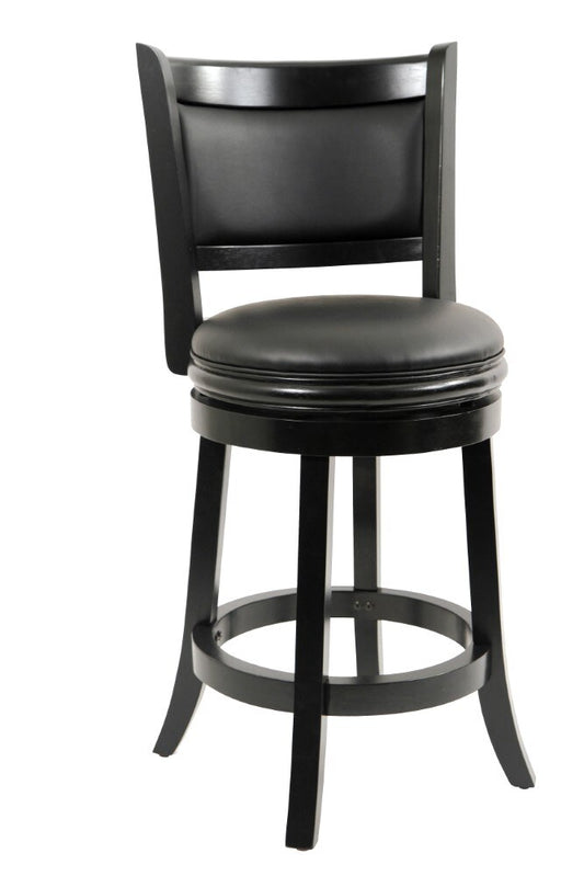 Boraam - 26in Augusta Swivel Stool in Black - 45824 veiw 1