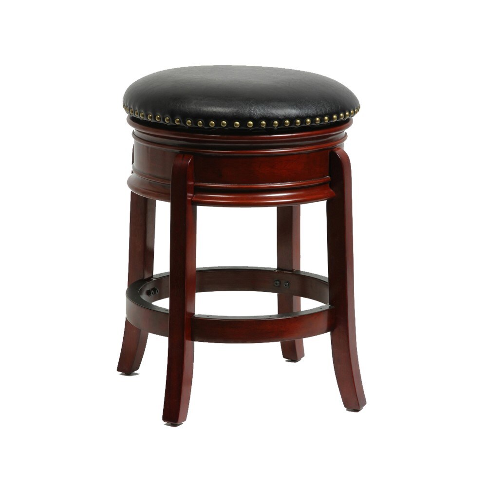 Boraam - 24in Hamilton Swivel Stool in Cherry - 43924 veiw 1
