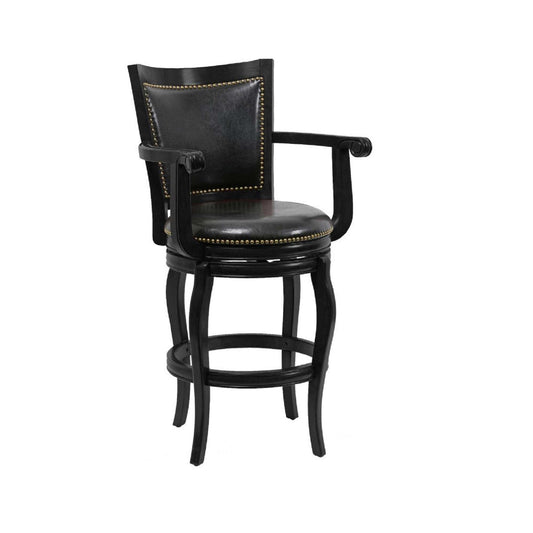 Boraam - 29in Jones Memory Swivel Stool in Black - 52329 veiw 1
