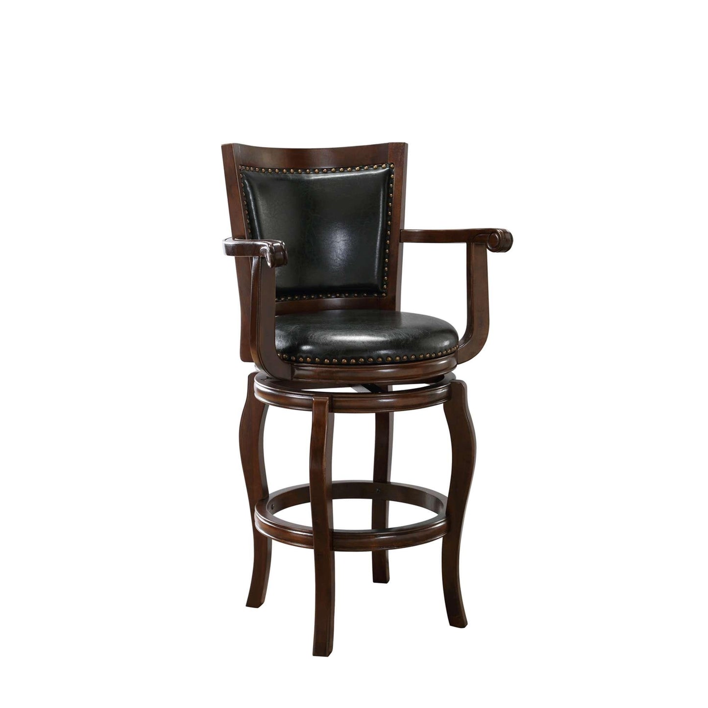 Boraam - 29in Jones Memory Swivel Stool in Cappuccino - 52229 veiw 1