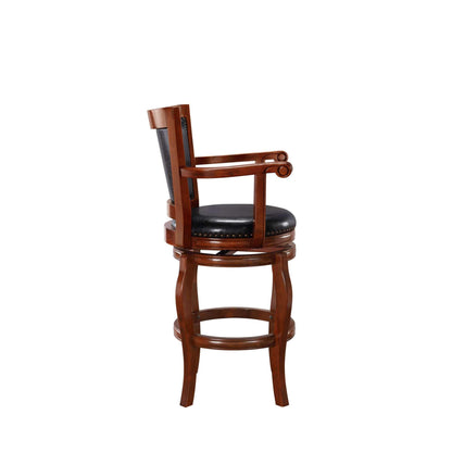 Boraam - 29in Jones Memory Swivel Stool in Cherry - 52129 veiw 3