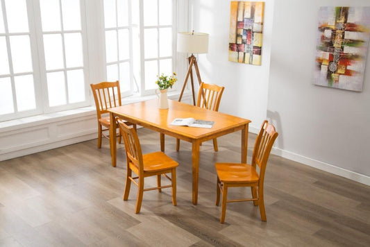 Boraam - 5Pc Shaker Dining Set in Oak - 80136 veiw 1