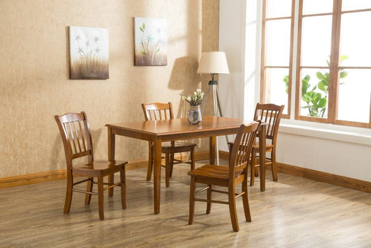 Boraam - 5Pc Shaker Dining Set in Walnut - 81636 veiw 1