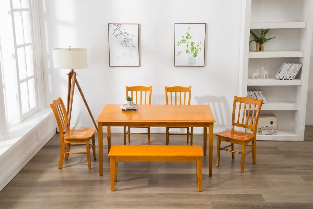 Boraam - 6Pc Shaker Dining Set in Oak - 86136 veiw 1