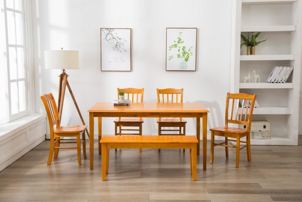 Boraam - 6Pc Shaker Dining Set in Oak - 86136 veiw 2