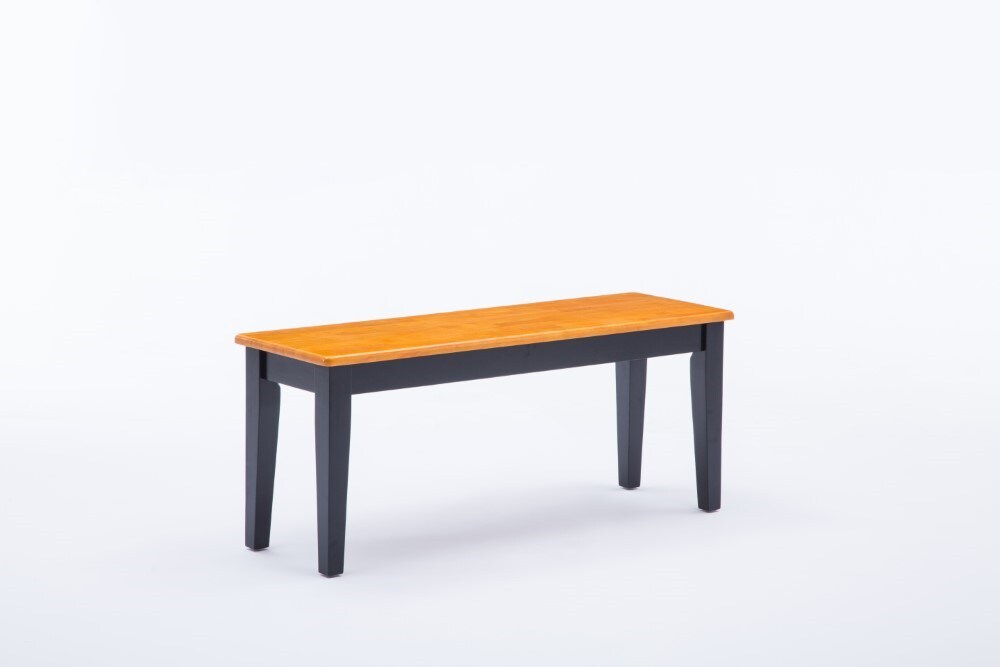 Boraam - Shaker Bench in Black and Oak - 36536 veiw 1