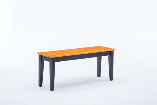 Boraam - Shaker Bench in Black and Oak - 36536 veiw 1