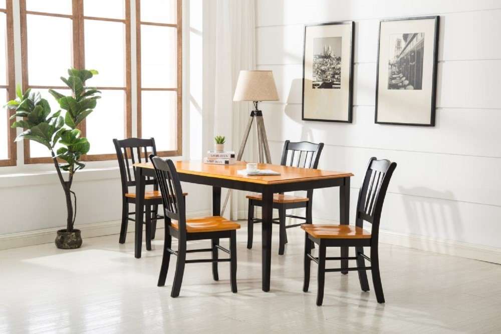 Boraam - Shaker Chair in Black and Oak (Set of 2) - 30536 veiw 10