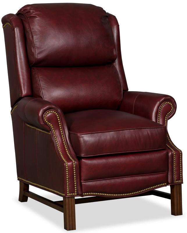 Bradington-Young - Alta High Leg Reclining Lounger - Pushback Recline - Burgundy - BYX-4104980007-69MHBN veiw 1