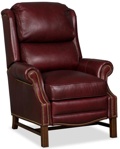 Bradington-Young - Alta High Leg Reclining Lounger - Pushback Recline - Burgundy - BYX-4104980007-69MHBN veiw 1