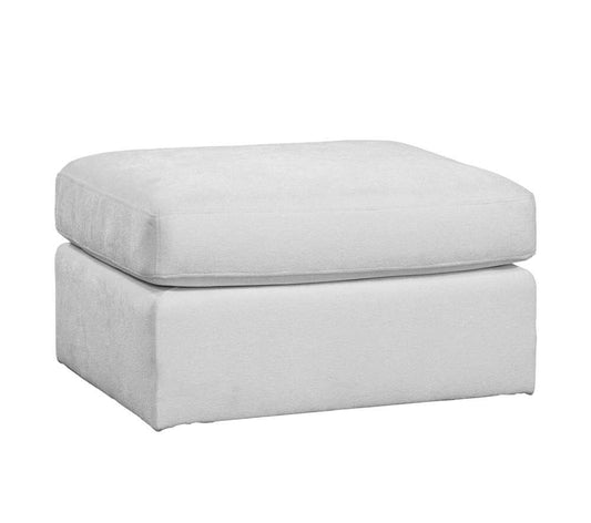 Braxton Culler - Arlington Ottoman (White Crypton Performance Fabric) - 740-009 veiw 1