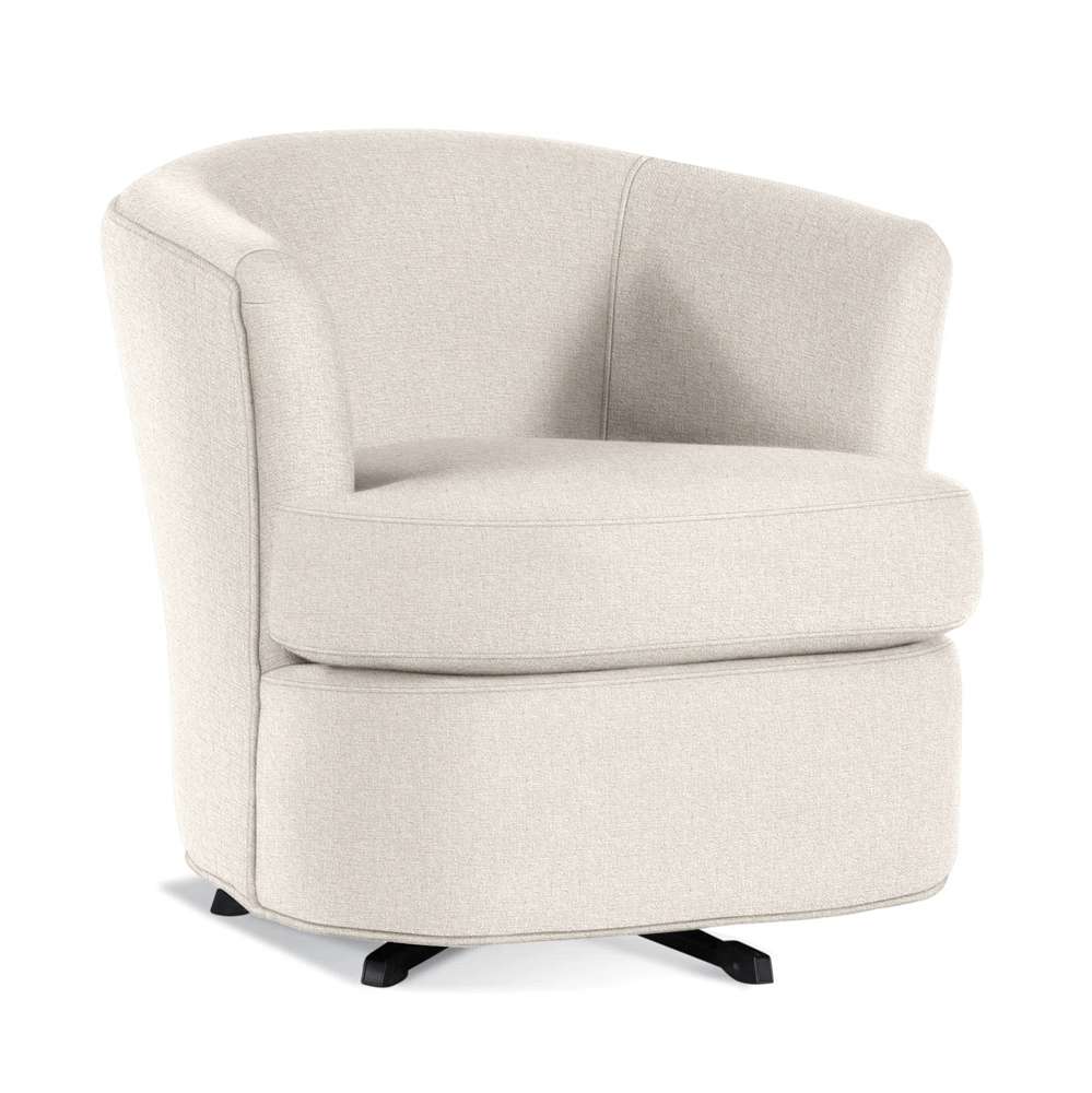 Braxton Culler - Ashby Swivel Tub Chair (White Crypton Performance Fabric) - 539-005 veiw 1