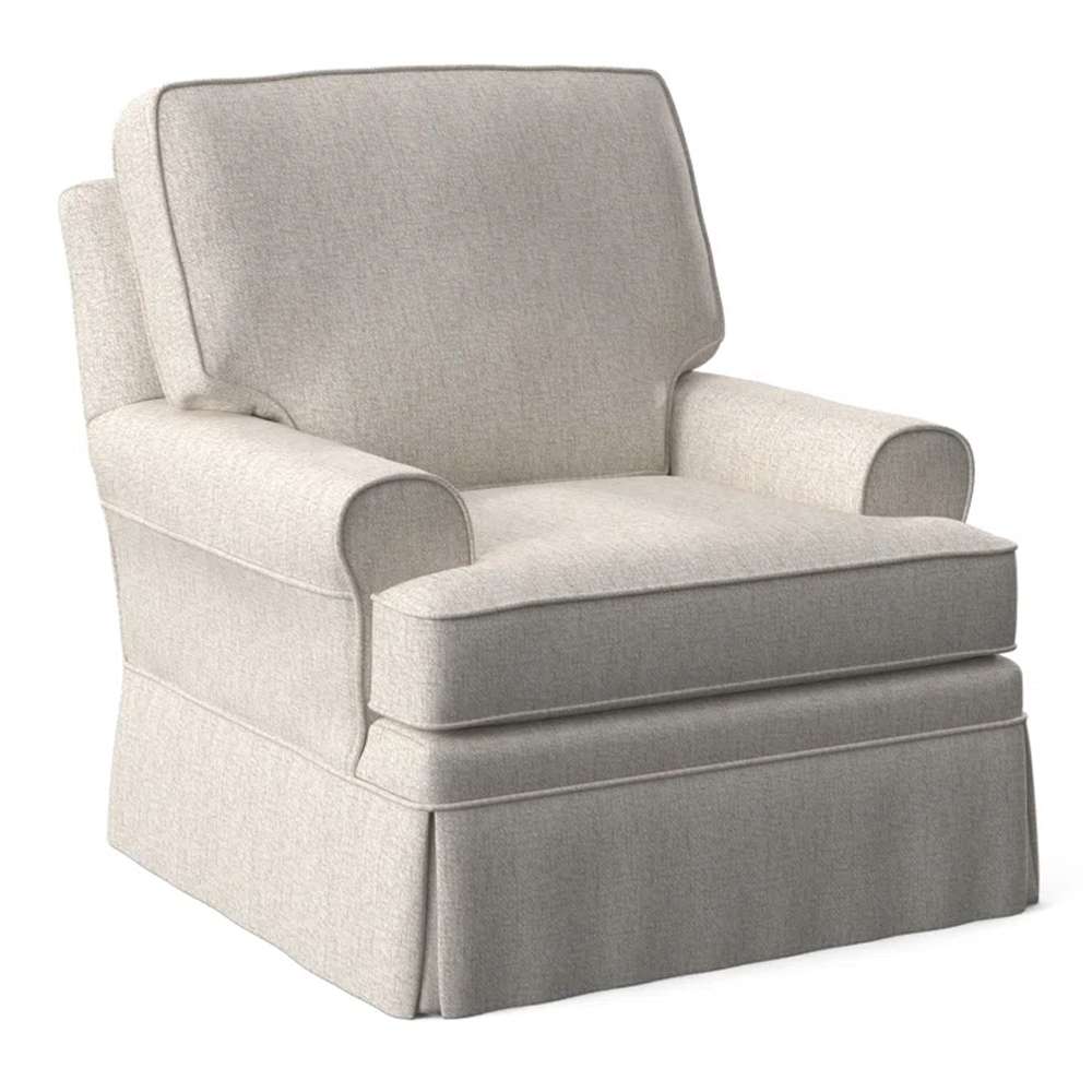 Braxton Culler - Belmont Swivel Chair (White Crypton Performance Fabric) - 621-005 veiw 1