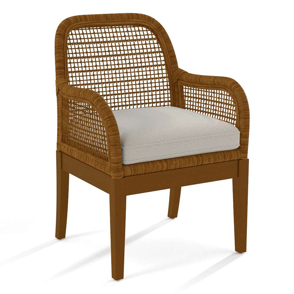 Braxton Culler - Boone Arm Chair (White Crypton Performance Fabric) - 1017-029 veiw 1