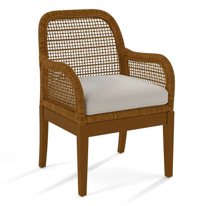 Braxton Culler - Boone Arm Chair (White Crypton Performance Fabric) - 1017-029 veiw 1