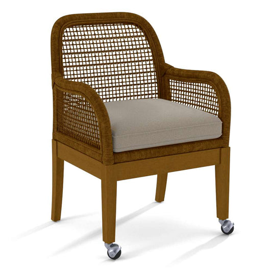 Braxton Culler - Boone Arm Chair with Front Casters (Beige Crypton Performance Fabric) - 1017-029CR veiw 1