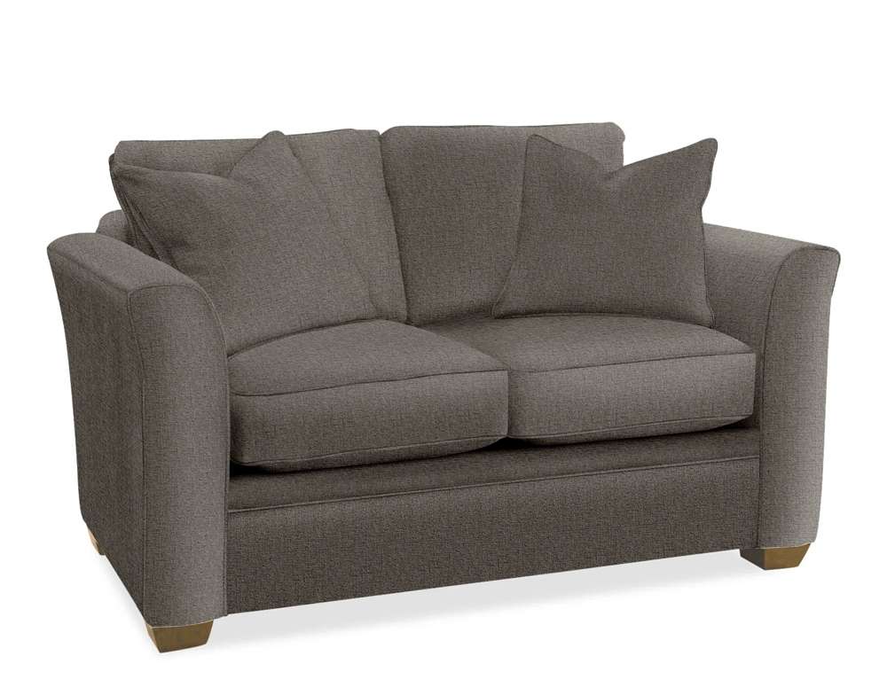 Braxton Culler - Bridgeport Loveseat with Wood Legs (Brown Crypton Performance Fabric) - 560-019 veiw 1