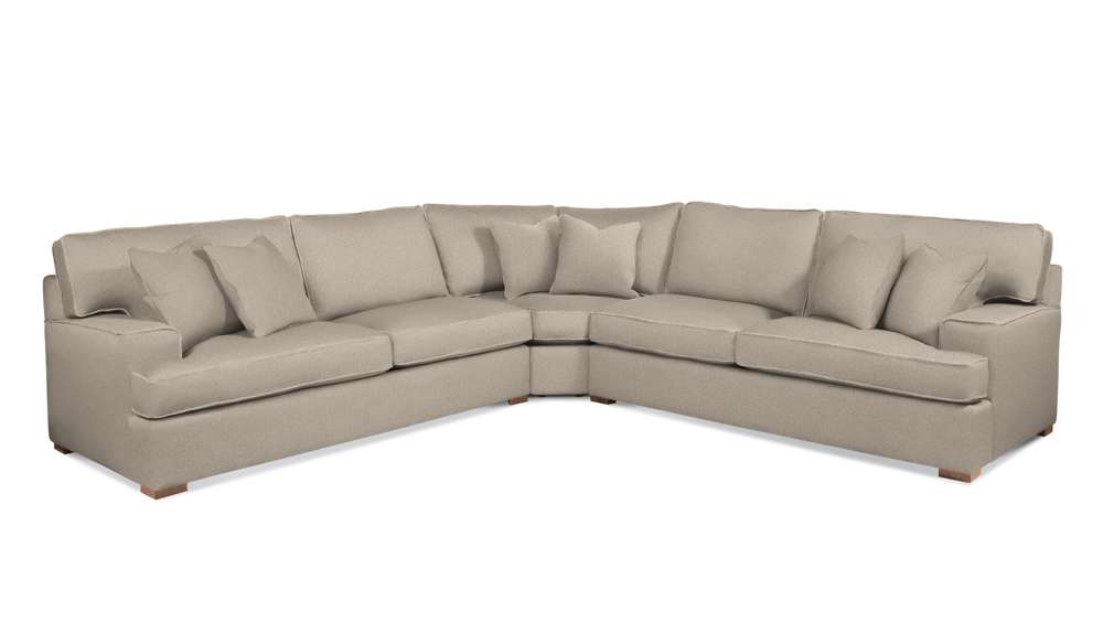 Braxton Culler - Bridgetown 3-Piece Wedge Sectional (Beige Crypton Performance Fabric) - 785-3PC-SEC2 veiw 1