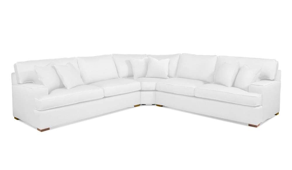 Braxton Culler - Bridgetown 3-Piece Wedge Sectional (White Crypton Performance Fabric) - 785-3PC-SEC2 veiw 1