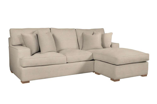 Braxton Culler - Bridgetown Chaise Estate Sofa with Reversible Ottoman (Beige Crypton Performance Fabric) - 785-C04-C09 veiw 1