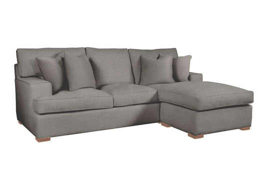 Braxton Culler - Bridgetown Chaise Estate Sofa with Reversible Ottoman (Brown Crypton Performance Fabric) - 785-C04-C09 veiw 1