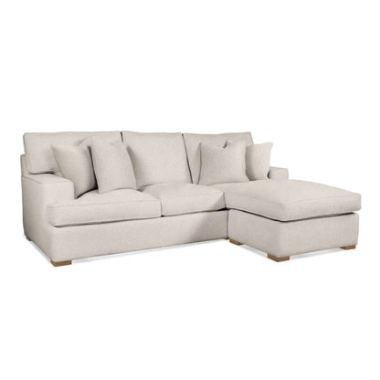 Braxton Culler - Bridgetown Chaise Estate Sofa with Reversible Ottoman (White Crypton Performance Fabric) - 785-C04-C09 veiw 1