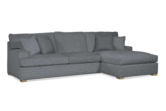 Braxton Culler - Cambria 2-Piece Chaise Sectional (Brown Crypton Performance Fabric) - 784-2PC-SEC1 veiw 1