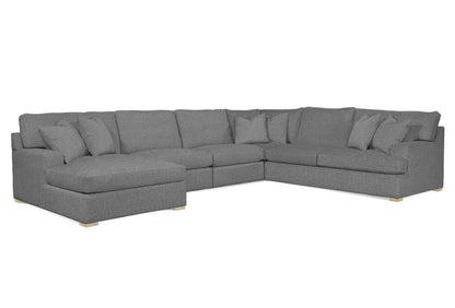 Braxton Culler - Cambria 5-Piece Chaise Sectional (Brown Crypton Performance Fabric) - 784-5PC-SEC1 veiw 1
