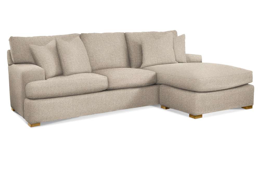 Braxton Culler - Cambria Chaise Estate Sofa with Reversible Ottoman (Beige Crypton Performance Fabric) - 784-C04-C09 veiw 1