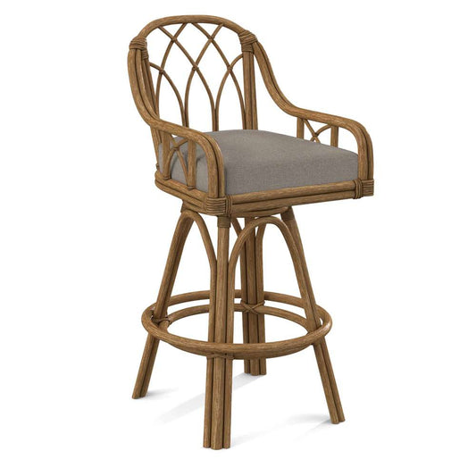 Braxton Culler - Edgewater Counter Stool with Swivel (Brown Crypton Performance Fabric) - 914-012 veiw 1