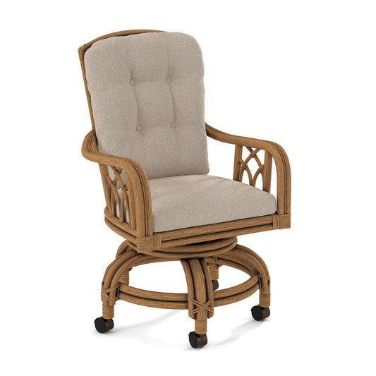 Braxton Culler - Edgewater Swivel Rocker Game Chair with Casters (Beige Crypton Performance Fabric) - 914-106 veiw 1