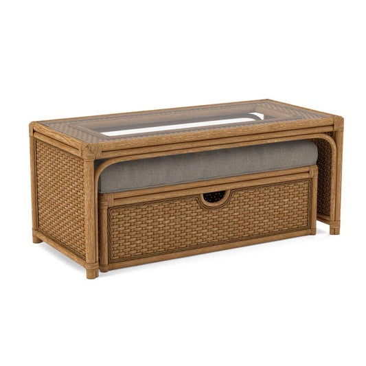 Braxton Culler - Grand Water Point Cocktail Table with Bench (Brown Crypton Performance Fabric) - 946-172 veiw 1