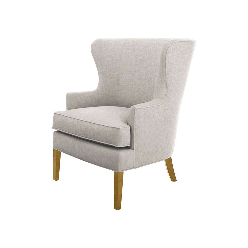 Braxton Culler - Greenwich Wing Chair (White Crypton Performance Fabric) - 732-007 veiw 1