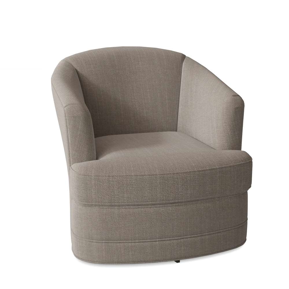 Braxton Culler - Greyson Swivel Tub Chair (Brown Crypton Performance Fabric) - 549-005 veiw 1