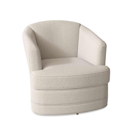 Braxton Culler - Greyson Swivel Tub Chair (White Crypton Performance Fabric) - 549-005 veiw 1