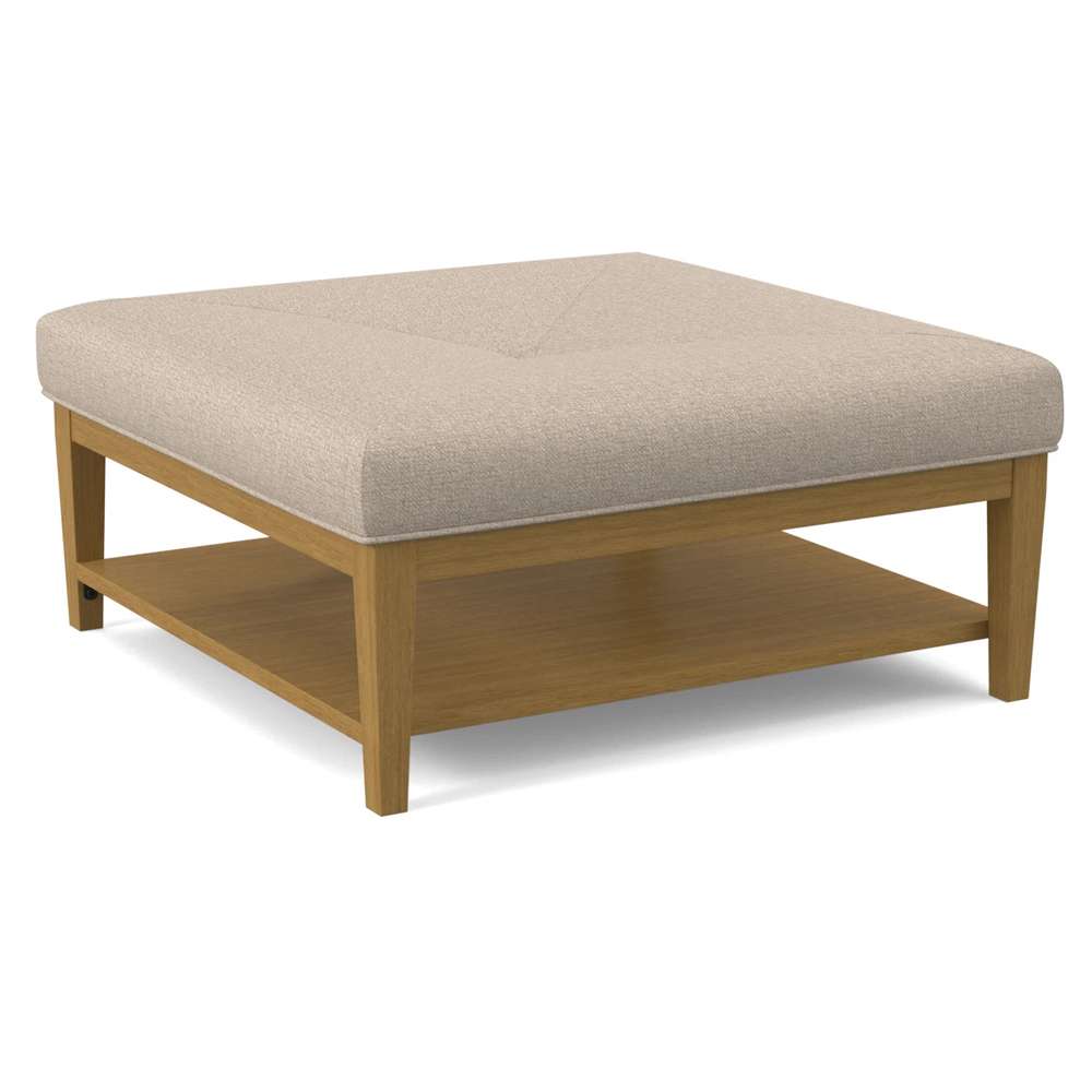 Braxton Culler - Hammond Square Cocktail Ottoman with Miter Top (Beige Crypton Performance Fabric) - 1019-009M veiw 1