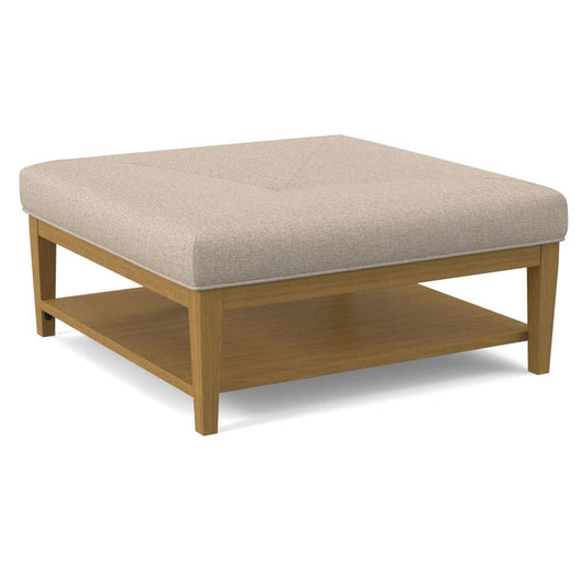 Braxton Culler - Hammond Square Cocktail Ottoman with Miter Top (Beige Crypton Performance Fabric) - 1019-009M veiw 1