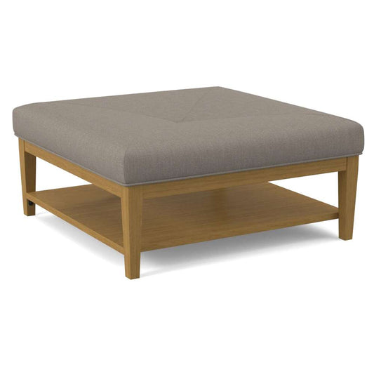 Braxton Culler - Hammond Square Cocktail Ottoman with Miter Top (Brown Crypton Performance Fabric) - 1019-009M veiw 1