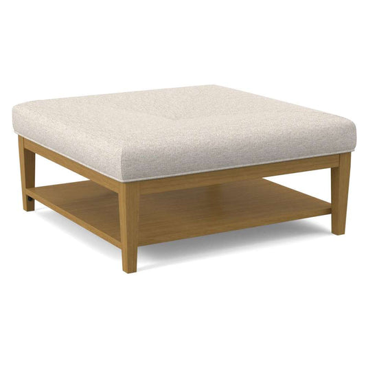 Braxton Culler - Hammond Square Cocktail Ottoman with Miter Top (White Crypton Performance Fabric) - 1019-009M veiw 1