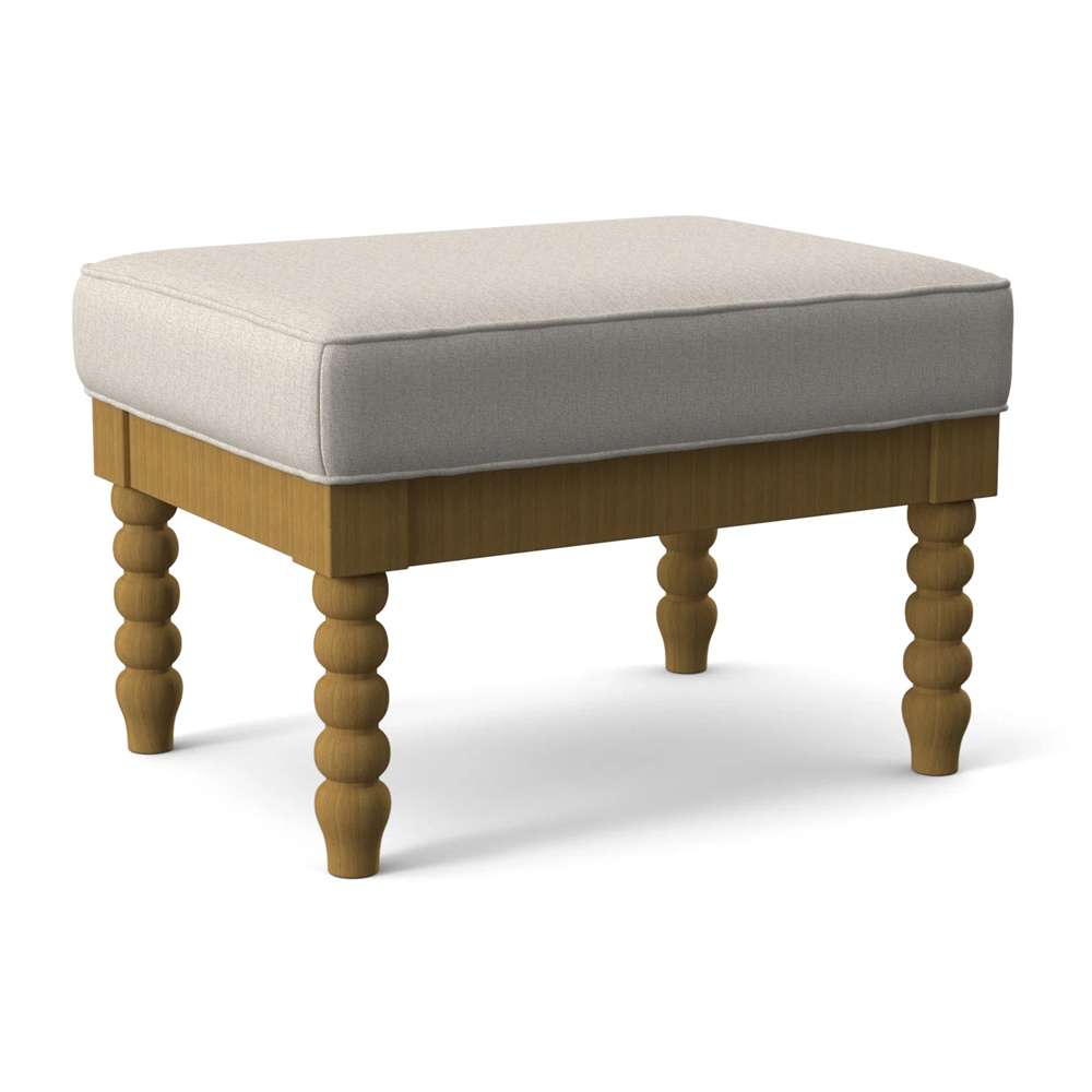 Braxton Culler - Lind Island Ottoman (White Crypton Performance Fabric) - 1046-009 veiw 1