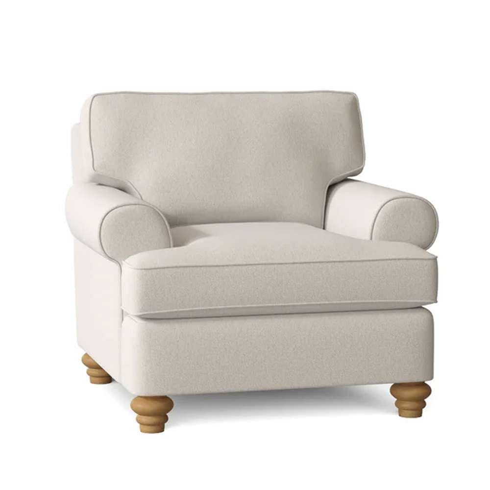 Braxton Culler - Lowell Chair (White Crypton Performance Fabric) - 773-001 veiw 1